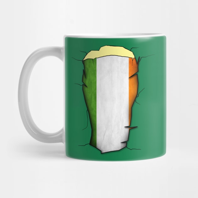 Irish Pint Glass Flag by PoetandChef